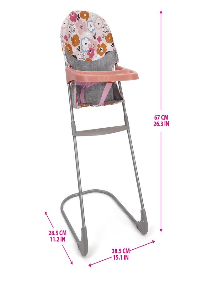 509 Crew: Melange Flora - at Home 8 Piece Set - Highchair, Play Yard, Shoulder Bag, 5pc Feeding Accessories, Fits Dolls Up to 18", Doll Toys, Kids 3+ - Image 2