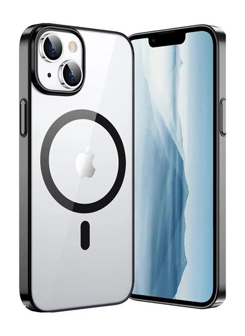 iPhone 14 Case 6.1 inch, Magnetic Design  Drop Tested with Electroplated Bumper & Camera,Hard PC Back Slim Shockproof Protective Cover for iPhone 14