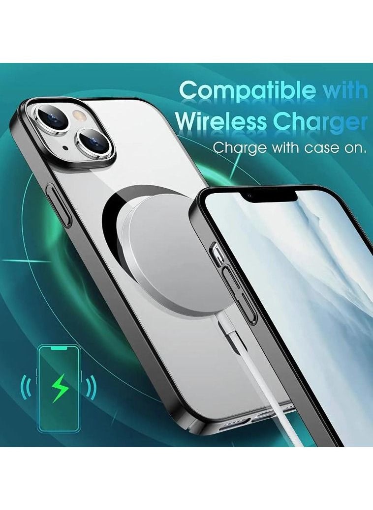 Rock Pow - iPhone 14 Case 6.1 inch, Magnetic Design  Drop Tested with Electroplated Bumper & Camera,Hard PC Back Slim Shockproof Protective Cover for iPhone 14 - Image 1