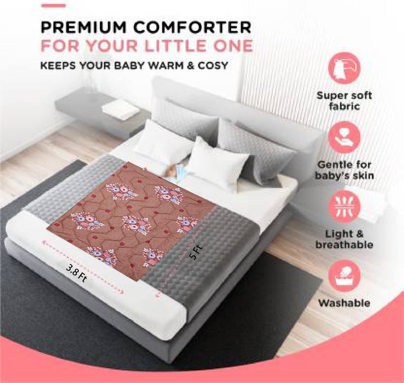 KEA Microfiber All Weather Printed Baby Comforter | 250 GSM |Size - 45X59 Inch|Kids Comforter - Image 5
