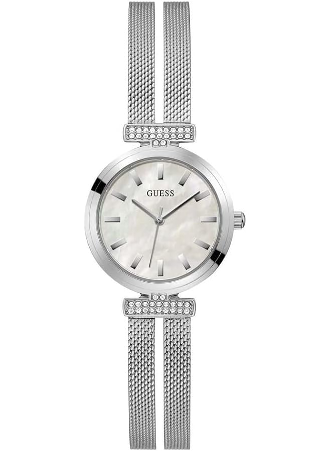 GUESS Array Gw0471L1 Women's Gray Steel Watch Silver Bracelet - Image 1
