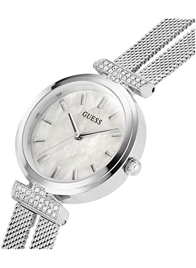 GUESS Array Gw0471L1 Women's Gray Steel Watch Silver Bracelet - Image 3