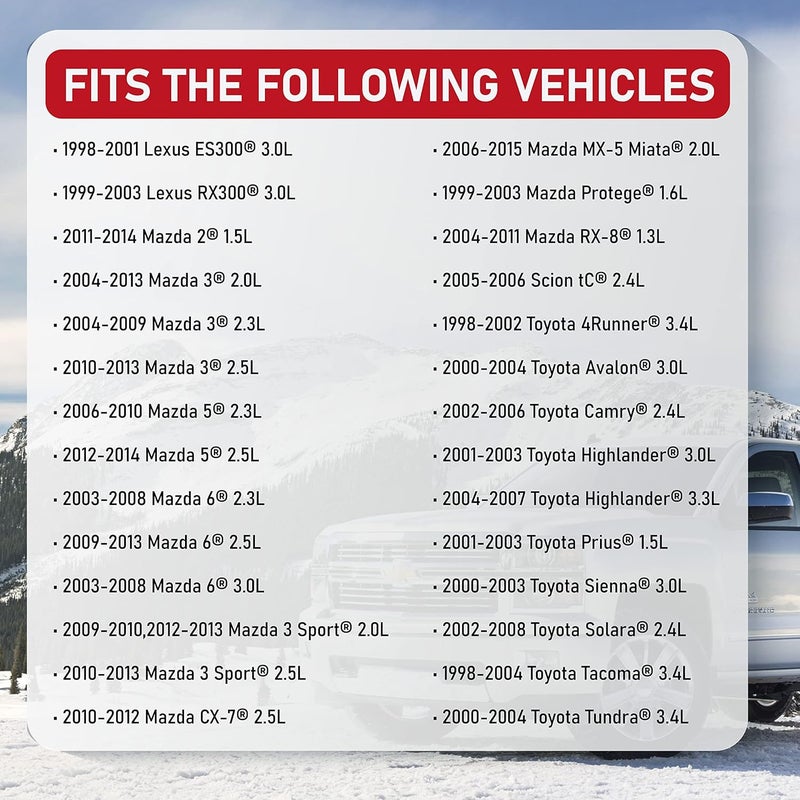 AA Ignition Mass Air Flow Sensor Assembly - Compatible with Lexus, Mazda, Toyota - Avalon, ES300, 4Runner, Tundra, Tacoma ES300, RX300, 2, 3 Sport, 5, Protege - Replaces 22204-21010, 197-6020, 74-50009, 917-817 - Image 5