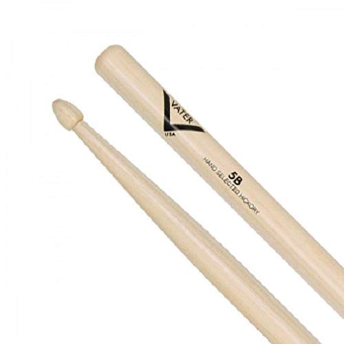 Vater 5B Wood Tip Hickory Drum Sticks, Pair - Image 4