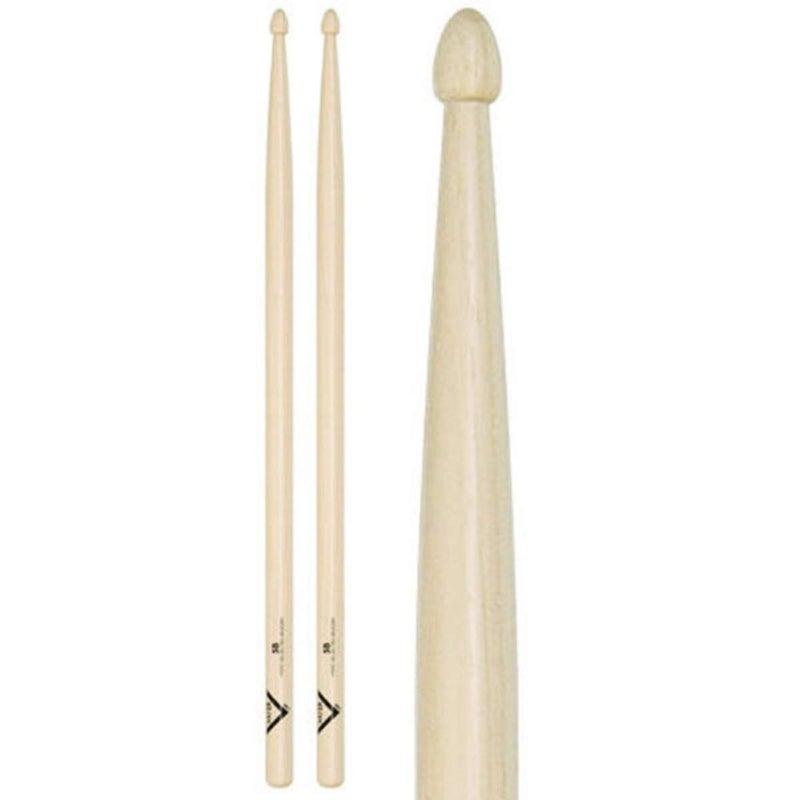 Vater 5B Wood Tip Hickory Drum Sticks, Pair - Image 3