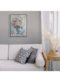 Art Decor Art Decor Framed Canvas Wall Art of Flower Pot Botanical Flower Vase Modern Floral Art Print Portrait Wall Décor for Living Room Bedroom Office Studio Home Décor Gifting  - Image 2