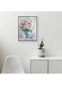 Art Decor Art Decor Framed Canvas Wall Art of Flower Pot Botanical Flower Vase Modern Floral Art Print Portrait Wall Décor for Living Room Bedroom Office Studio Home Décor Gifting  - Image 3