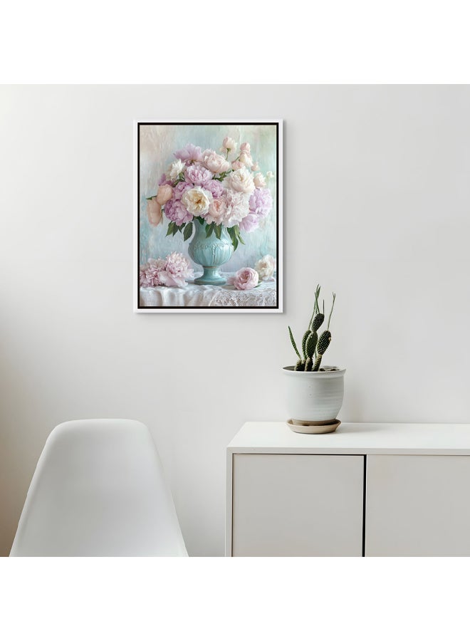 Art Decor Art Decor Framed Canvas Wall Art of Flower Pot Botanical Flower Vase Modern Floral Art Print Portrait Wall Décor for Living Room Bedroom Office Studio Home Décor Gifting  - Image 3