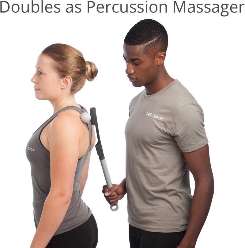 Body Back أداة تدليك أكيوماساك - أداة تدليك بنقاط ضغط مزدوجة ومطرقة تدليك - 2 في 1 مدلك رقبة شياتسو ومدلك قرص الجولف للراحة العميقة للأنسجة - Image 5