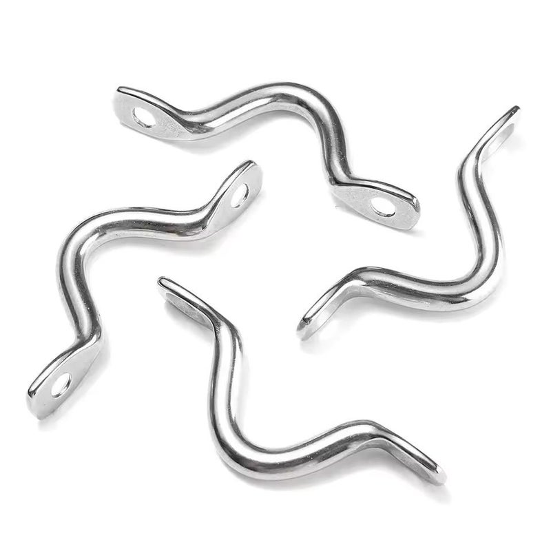 4 Pcs Hump Style Small Pull Handles Roof Liner Fender Hooks - Image 2