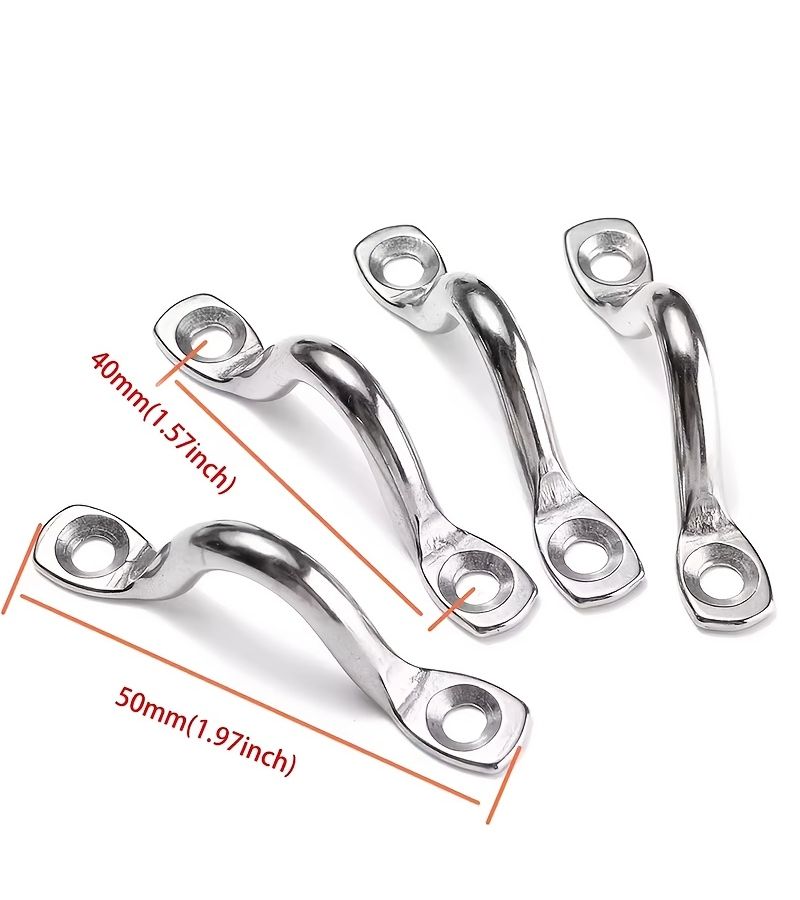 4 Pcs Hump Style Small Pull Handles Roof Liner Fender Hooks - Image 3