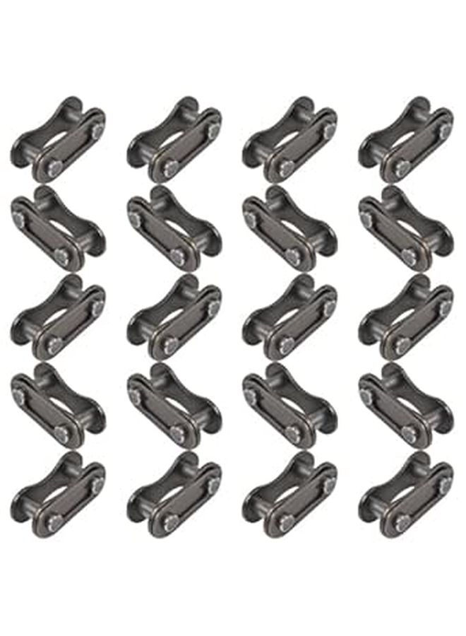 Single Speed Bicycle Chain Quick Link 20 Pack Metal Repair Connector - Image 1