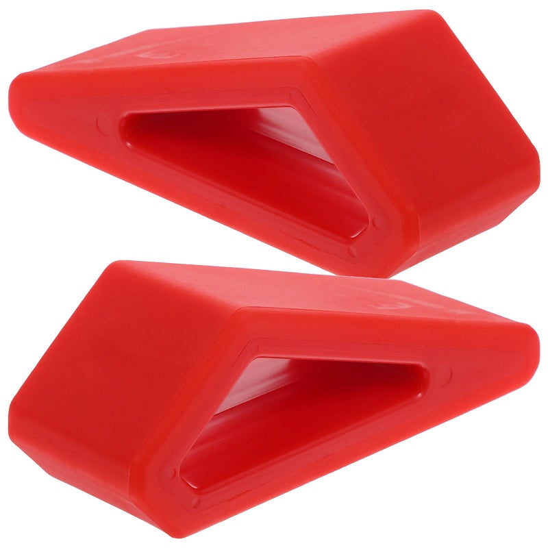 2pcs Red Adjustable Laptop Stand with Cooling Ventilation Anti Skid Base for Home Office - Image 2