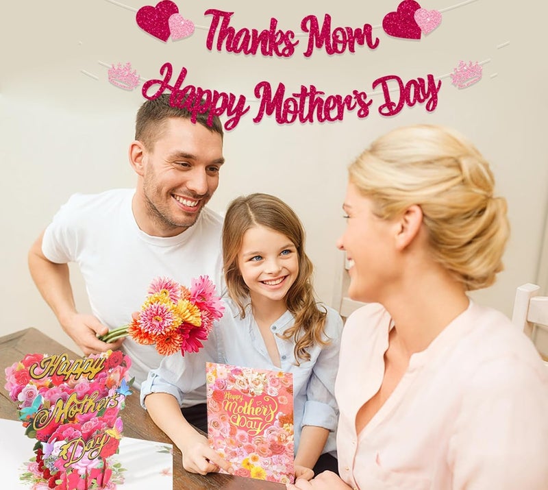 كاست ويف بطاقة تهنئة ثلاثية الأبعاد بمناسبة عيد الأم للأم والجدة - تصميم فريد وجميل، هدايا مثالية لعيد الأم - بطاقات مميزة من الابنة أو الابنة - 5.9 × 7.87 بوصة - Image 5