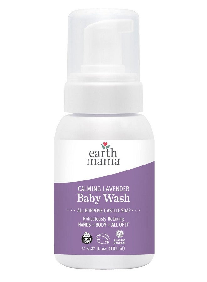 Earth Mama Calming Lavender Baby Wash Liquid Foaming Hand Soap, Organic All-Purpose Lavender Body Wash for Sensitive Skin, Castile Soap with Coconut Oil, Shea Butter, & Calendula (Packaging May Vary) - Image 1