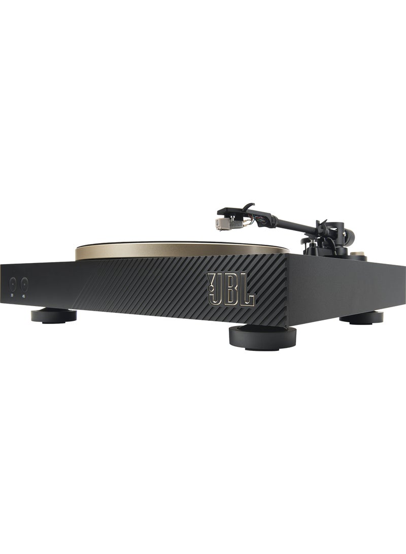 JBL Spinner Bluetooth With AptX HD Turntable/ Record Player, DC Belt Drive JBLSPINNERBTGLDEU Black/Gold - Image 3
