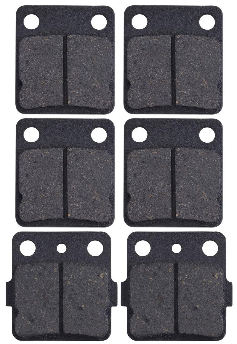 MWMNUN Brake Pads FrontRear Compatible with Yamah Wolverine 350 Warrior 350 Blaster 200 Banshee 350 Braking for Raptor 125 YFZ350 YFS200 YFM 350 YFS200 YFM125R Kevlar Fiber