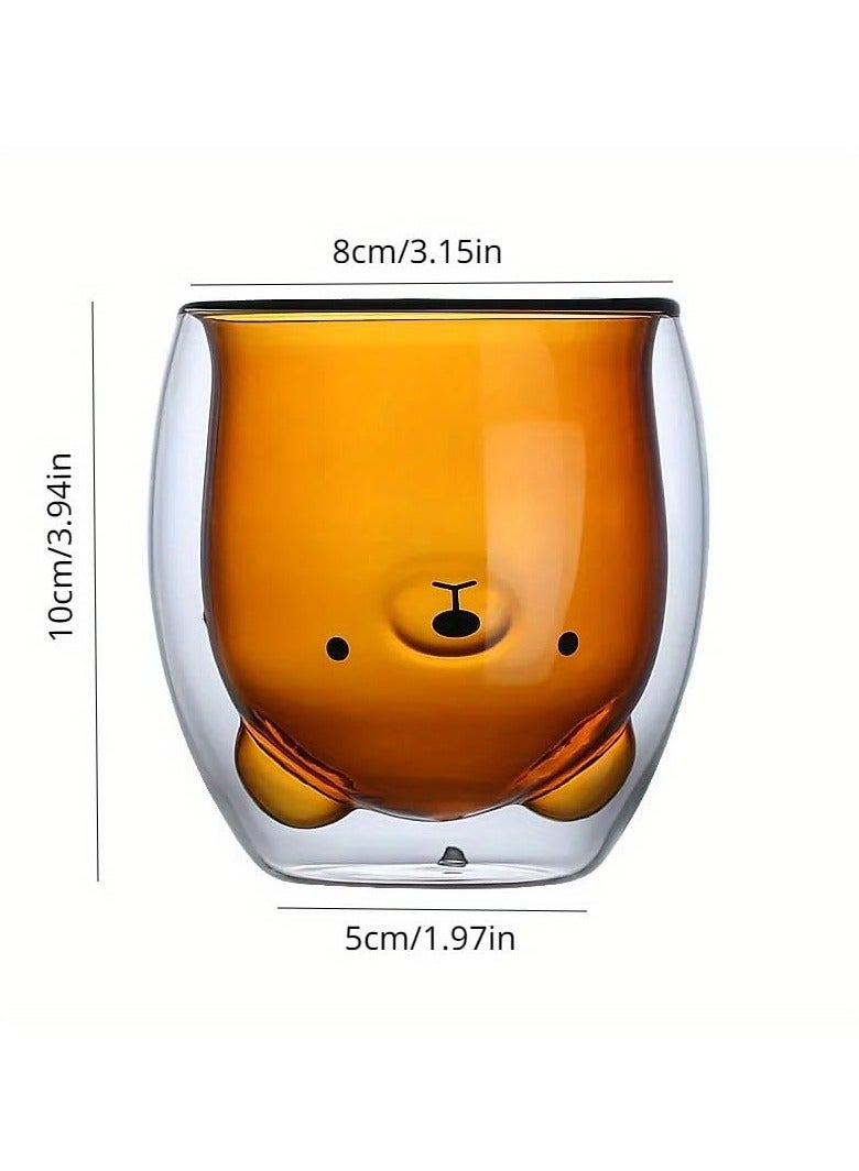 أكواب شرب بشكل دبّ لطيفة ومغطاة بأغطية - Image 3