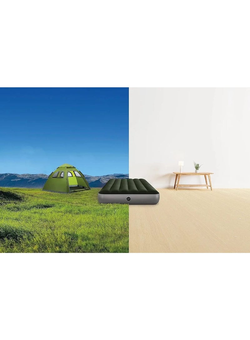 انتكس مرتبة هوائية قياسية فاخرة من طراز Dura-Beam طراز Intex 64107: مصنوعة من مادة Fiber-Tech - مقاس توأم - ارتفاع السرير 10 بوصات - سعة تحمل وزن 300 رطل - Image 3