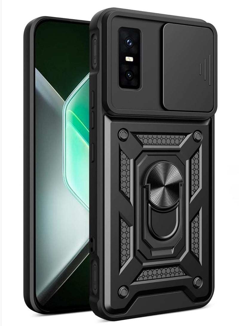 CHEROSIN Phone Cover for Infinix GT 30 Pro/ Infinix GT 30 5G with Slide Camera Cover Drop Protective Phone Case with Magnetic Car Mount Holder - Image 1