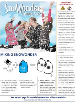 erorex Instant Snow Fake Artificial Snow Also Great For Making Cloud Slime Mix Makes 4 Gallons Of Fake Snow  - Image 2