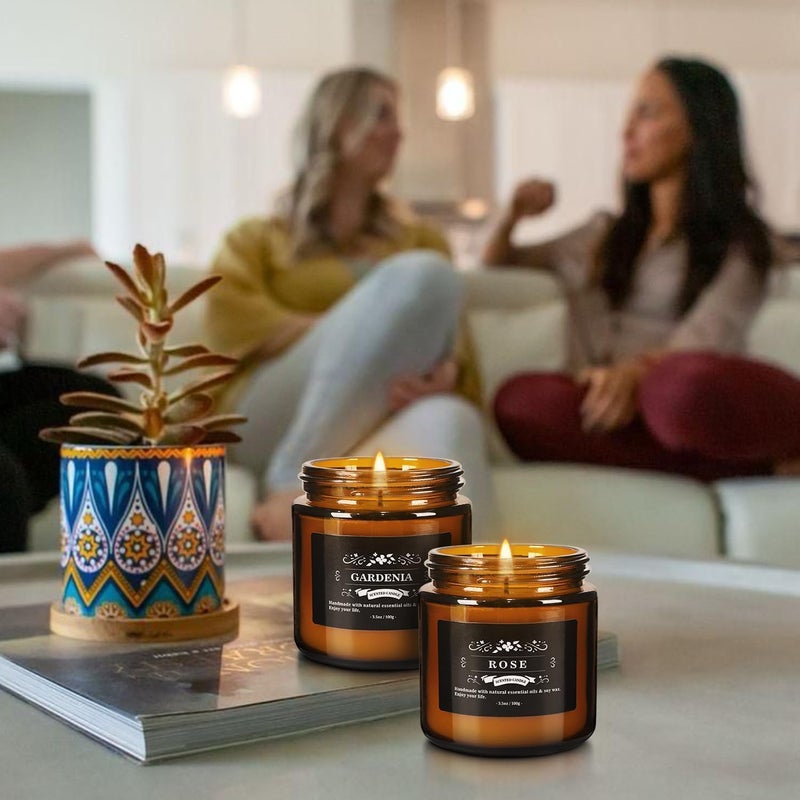 YOROXRG 12 Pcs Scented Candles with Added Natural Essential Oils, 3.05oz, Suitable for Various Festivals, Parties, Yoga, and Home Scene - Image 3