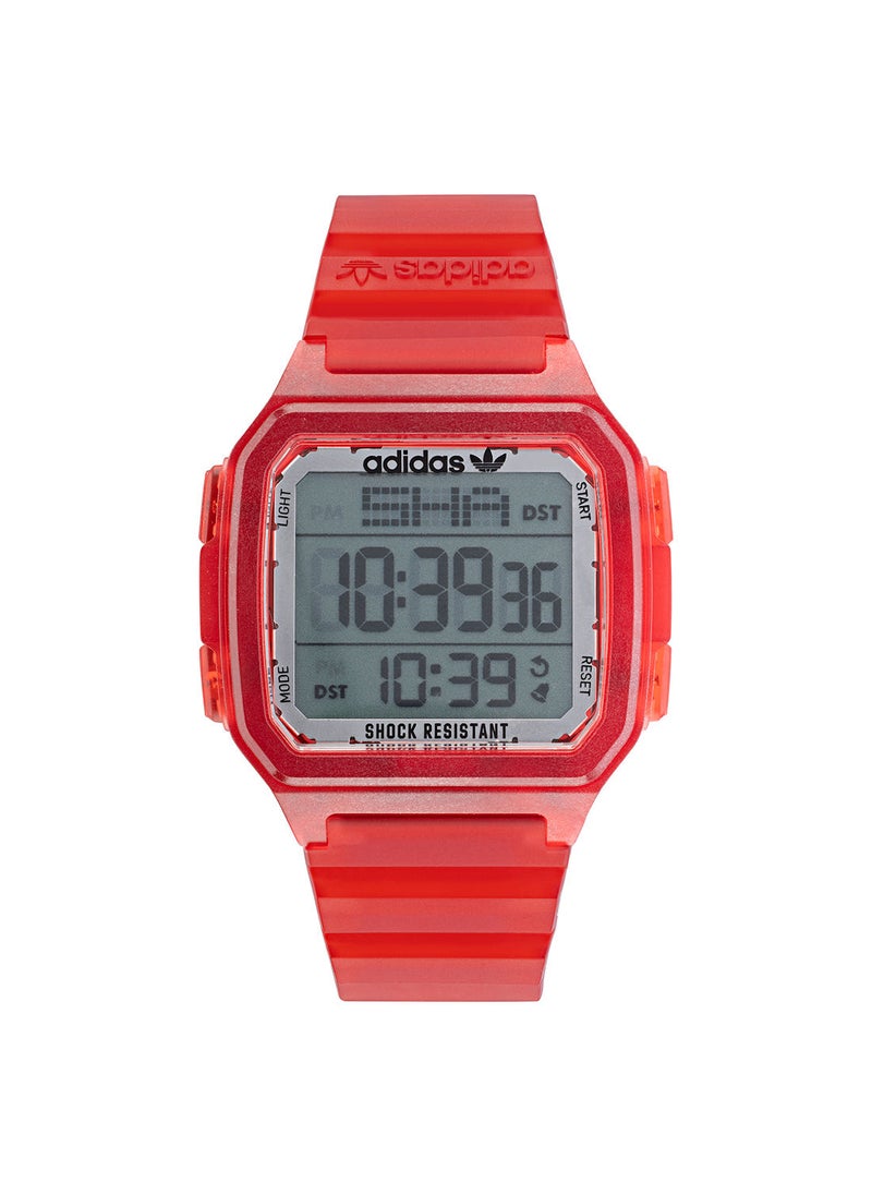 Adidas - Unisex Analog Round Shape Resin Wrist Watch AOST22051 47 mm - Image 1