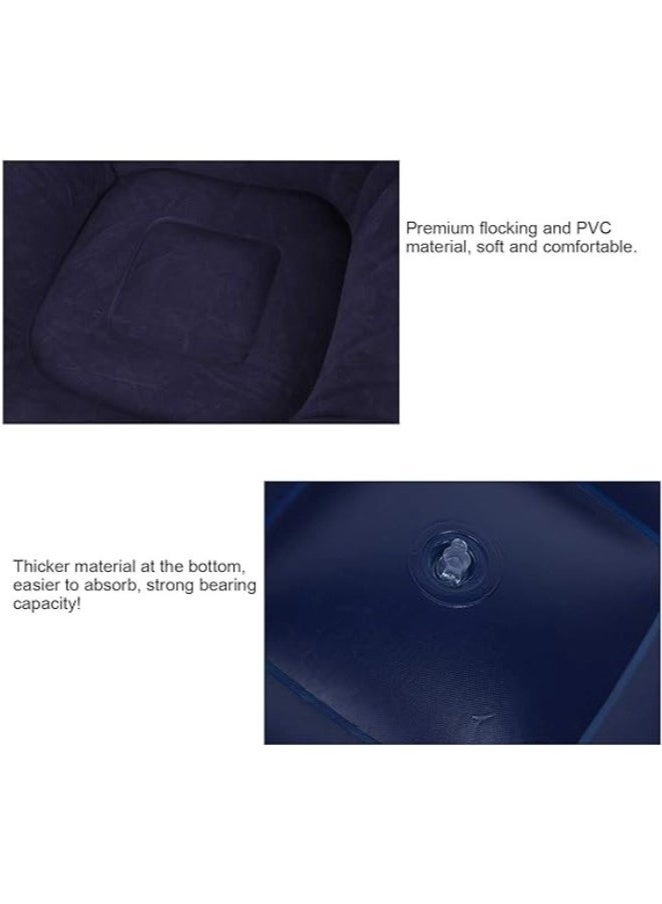 Generic Inflatable Sofa Chair-Bean Bag Chair  Dark blue  - Image 3