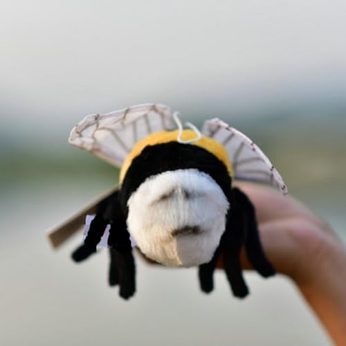 TAMMYFLYFLY Soft Bee Plush Toy, Stuffed Animal Doll,Cute Honeybee Plush Doll,17cm - Image 5