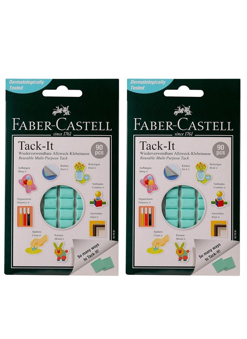 FABER-CASTELL - 2-Pack Reusable Multi Purpose Tack It 90 Pieces Per Pack - Image 1