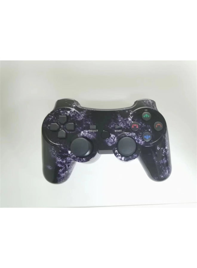 Private Model PS3 Game Handle Wireless Bluetooth Computer Pc Dual Vibration Motor Support Doubles Android-Product Color:Newly Upgraded Ps3 Universe Black