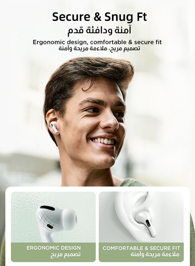 Joyroom Jr-T03S Tws Wireless Earbuds With Tips - White