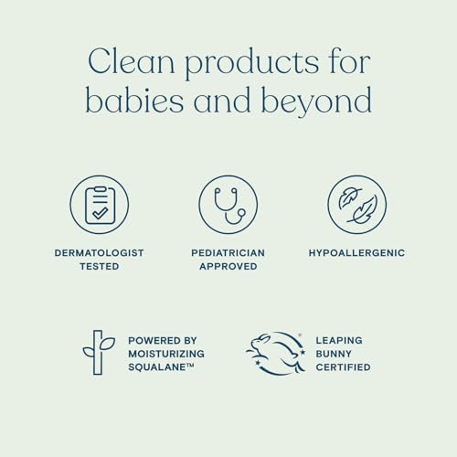 Pipette Baby Shampoo and Body Wash - Fragrance Free, Tear-Free Bath Time, Hypoallergenic, Moisturizing Plant-Derived Squalane, New Formula, 11.8 fl oz - Image 4