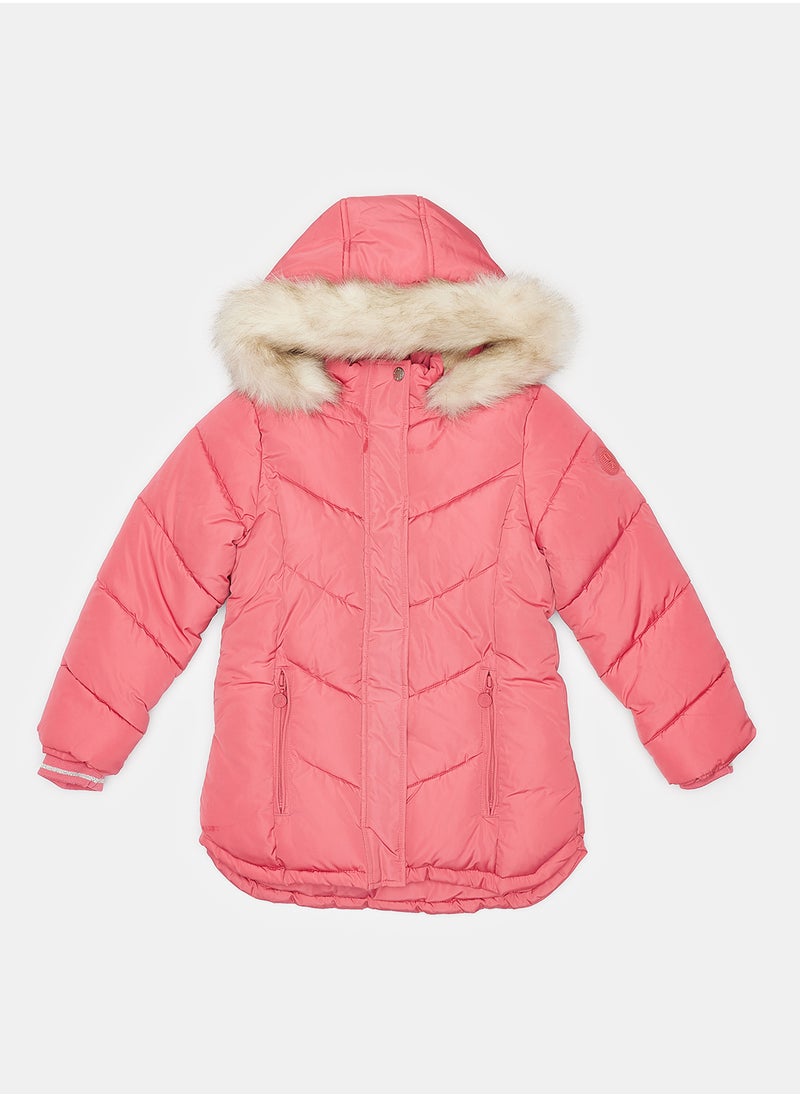 Okaidi Pink Sweater for Girls  - Image 1