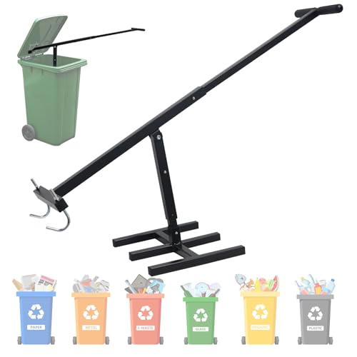 Enkreefi Touchless Trash Can Compactor, Manual Trash Compactor for Kitchen, Manual Garbage Compactor for Garden Restaurant - Image 1