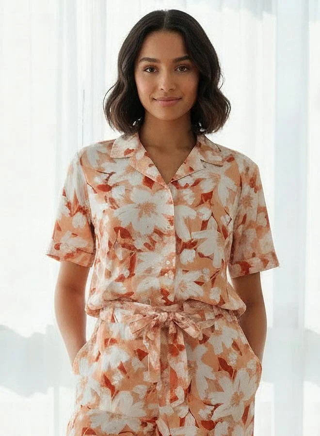 Aadaraya Aadaraya Pyjama Set Button-Down Shirt & Trousers