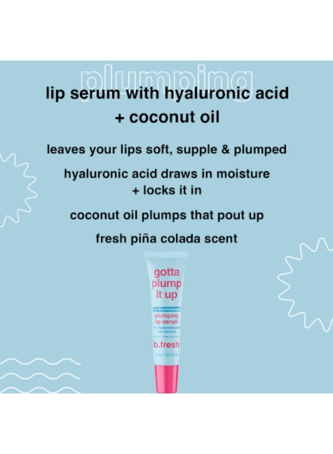 b.fresh Plumping Lip Serum | With Hyaluronic Acid & Coconut Oil | I Like Pina Colada Flavor, (Pack of 2 x 15ml Each) - Image 3