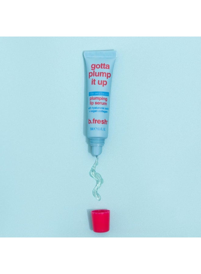 b.fresh Plumping Lip Serum | With Hyaluronic Acid & Coconut Oil | I Like Pina Colada Flavor, (Pack of 2 x 15ml Each) - Image 1