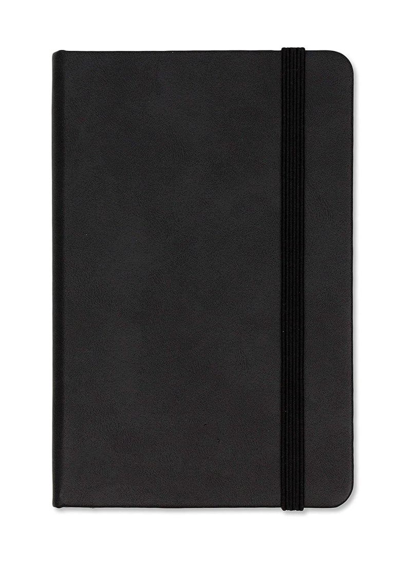 Generic - Small Notebook, A6 Notebooks, Pocket Notebook Note Pads Small Notebooks Hardback Notebook A6 Notepad Journal 160 Pages (80 Sheets) Black - Image 1