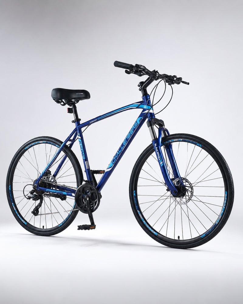 APACHE Aluminum Hybrid Bike, Size 27 – Spring Fork for Fitness Riding - Image 1