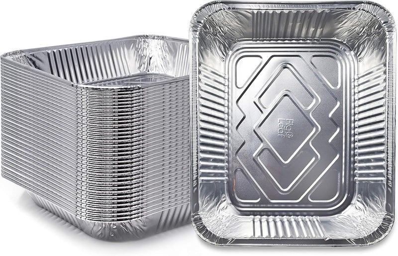 Fig & Leaf (30 Pack) Premium Lasagna Pans 14" x 10" x 3” Heavy Duty l Disposable Aluminum Foil for Roasting Turkey, Baking, or Cooking - Image 1