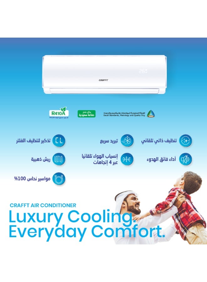 CRAFFT Wall-mounted Split Air Conditioner - On/Off - Image 3