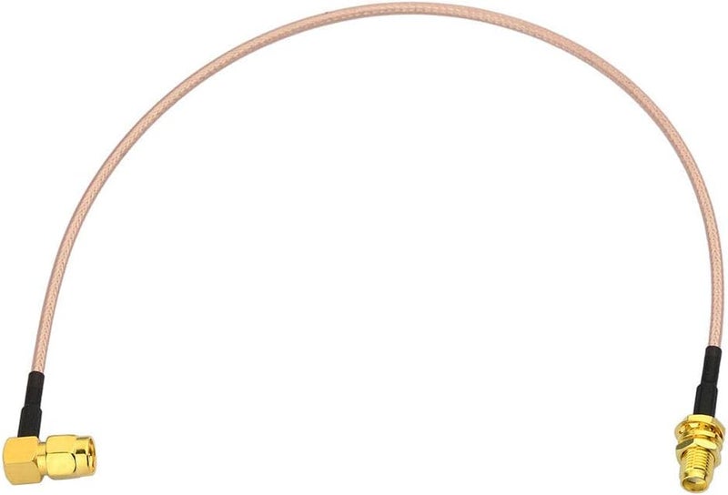 BINGFU WiFi Antenna Extension Cable (2-Pack) RP-SMA Male Right Angle to RP-SMA Female Bulkhead Mount RG316 Cale 30cm 12 inch for WiFi Router Security IP Camera Monitor Mini PCIE Card - Image 5