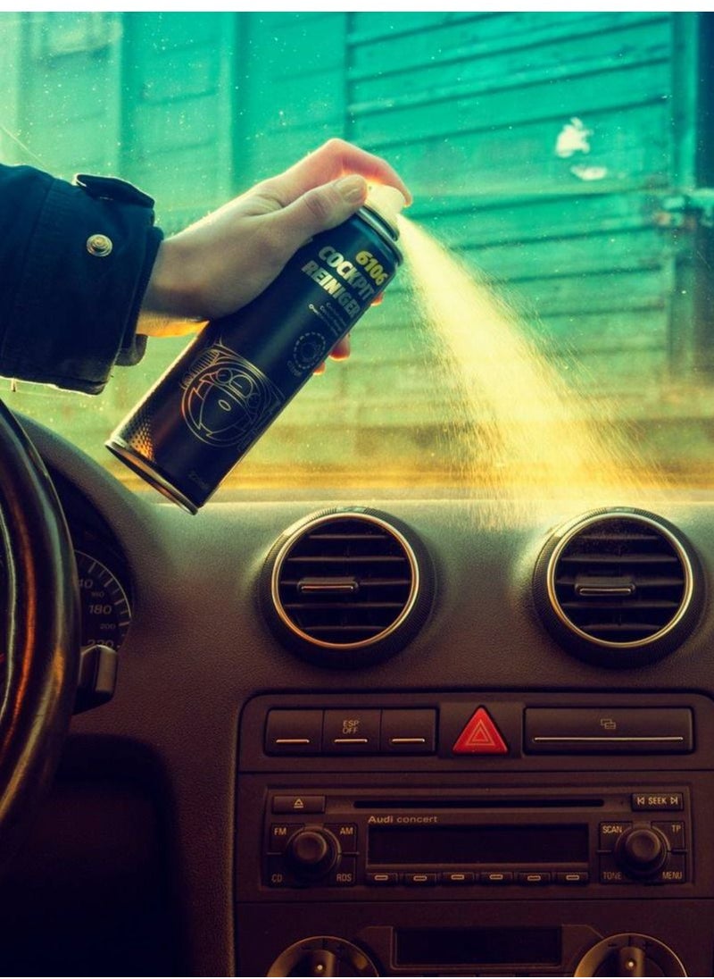 MANNOL 6106 Cockpit-Reiniger Foam dashboard cleaner citron (220ML)  - Image 2