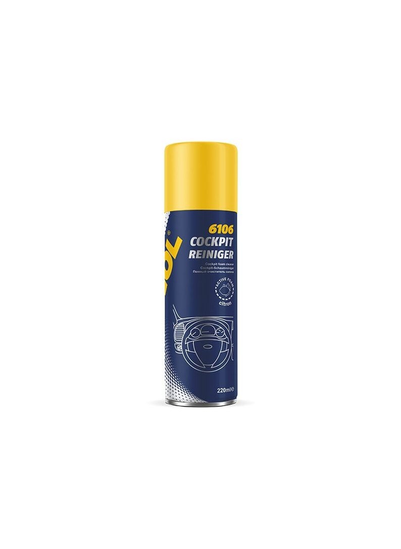 MANNOL 6106 Cockpit-Reiniger Foam dashboard cleaner citron (220ML)  - Image 1