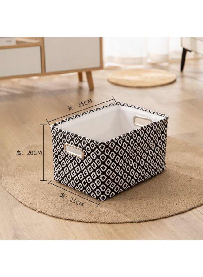 Sunny Portable Fabric Desktop Folding Box Storage Box Toy Storage Basket Kitchen Drawer Thickened Storage Basket - Image 1