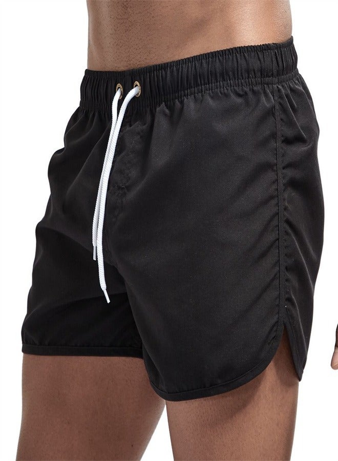 Loquat Beach Men's And Women's Quick Drying Sports And Fitness Summer Shorts Black  - Image 1