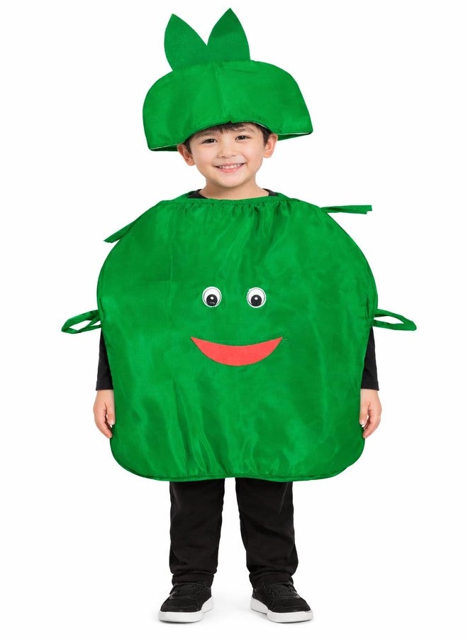 EthnicAlive Fruits and Vegetable Cutout Fancy Dress For Kids | Heathy Food Baby Costume | Fruits Theme Cosplay Costume For Girl And Boys (Capsicum, 5-6 Years) - Image 1