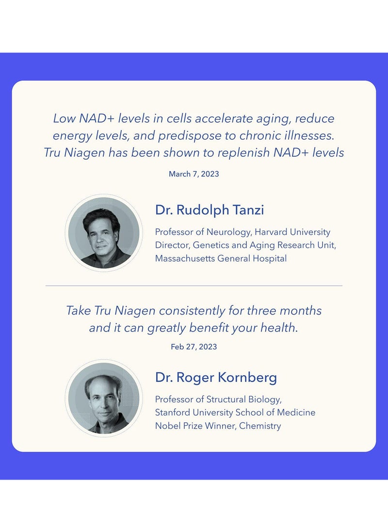 TRU NIAGEN - 300 Mg Multi Award Winning Patented Nad+ Boosting Supplement - Image 1