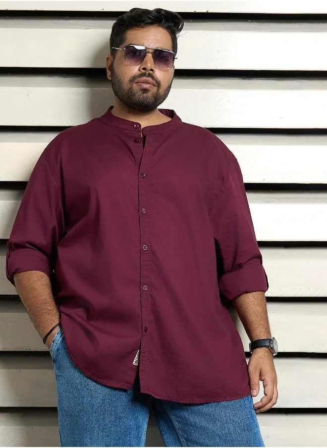 هاي ستار Men Wine Shirts